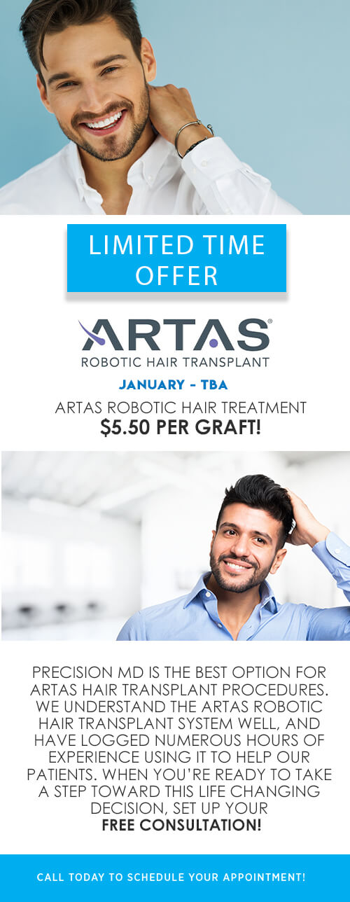 Limited Time Offer - Artas Hair Transplant.